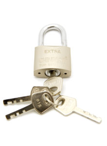Extra Security with keys visible and flat
